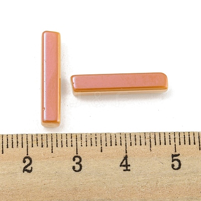 Electroplate Glass Beads GLAA-D024-01I-1