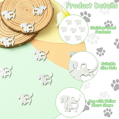 201 Stainless Steel Pendants FIND-CJC0015-07P-1