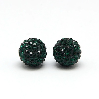 Polymer Clay Rhinestone Beads RB-A053-6mm-08-1