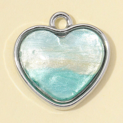 Zinc Alloy with Resin Charms RE-OY001-10P-1