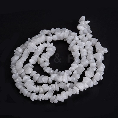 Natural White Jade Beads Strands G-F703-02-1