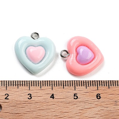 Opaque Resin Pendants RESI-G101-02-1
