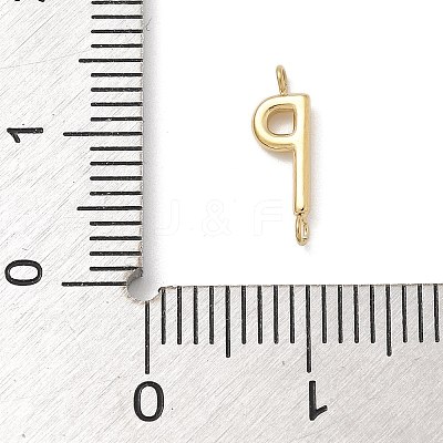 304 Stainless Steel Letter Connector Charms LS-STAS-M108-01G-16-1