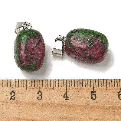 Dyed Natural Marble Pendants G-Z067-03P-05-1