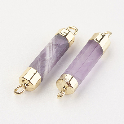 Natural Gemstone Links connectors G-F527-11C-1