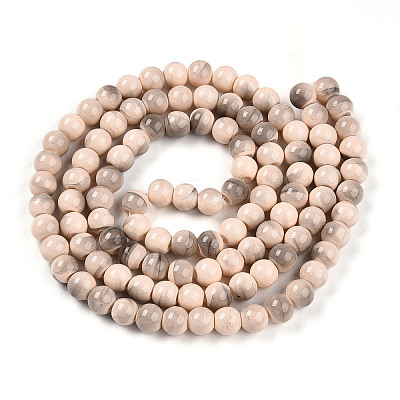 Baking Paint Glass Beads X1-DGLA-N013-8mm-06-1