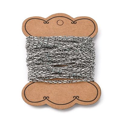 Tarnish Resistant 304 Stainless Steel Box Chains CHS-A003A-1.5mm-1