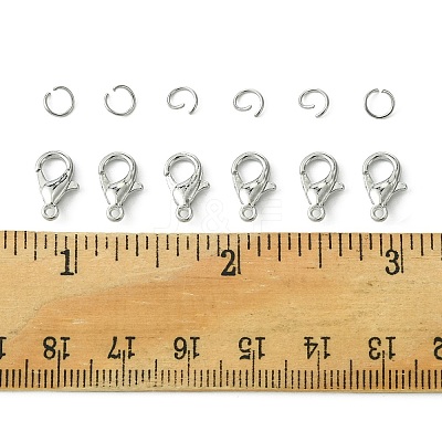Zinc Alloy Lobster Claw Clasps FIND-FS0002-40P-1