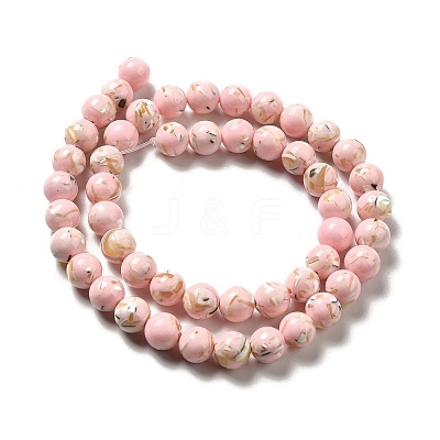 Synthetic Turquoise and Sea Shell Assembled Beads Strands G-D482-01D-06-1