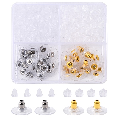 Plastic/Brass Ear Nuts FIND-YW0007-22-1