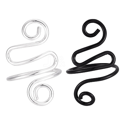 2Pcs 2 Styles Iron Yarn Guide Finger Holders DIY-TA0011-14-1