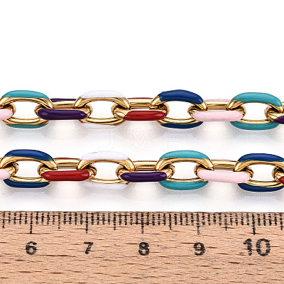 304 Stainless Steel Enamel Cable Chains CHS-ZX006-06E-1