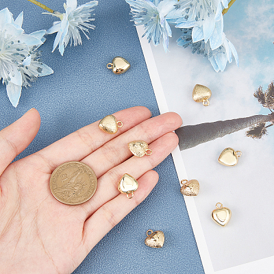 12Pcs 3 Style Brass Charms KK-CA0001-53G-1