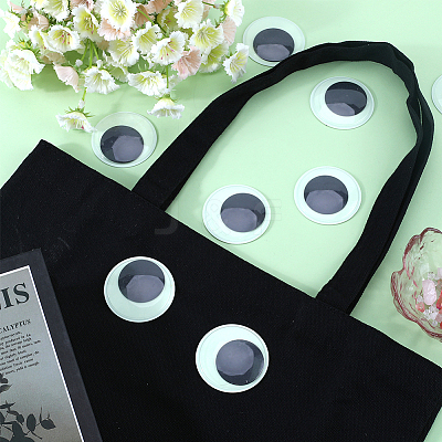 Luminous Self Adhesive Plastic Wiggle Googly Eyes Cabochons KY-WH20002-02A-1
