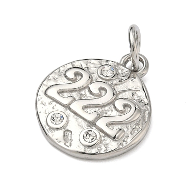 Textured 304 Stainless Steel Pendants STAS-A140-02P-2-1