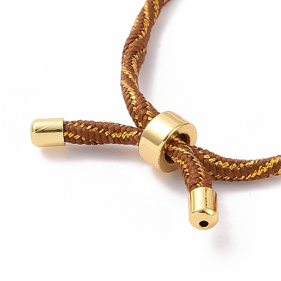 Nylon Cord Silder Bracelets MAK-C003-03G-01-1