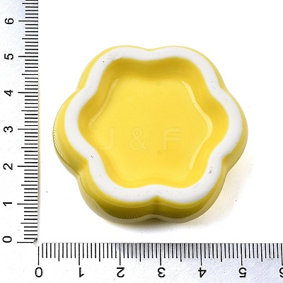Flower Porcelain Display Decorations DJEW-G049-01F-1