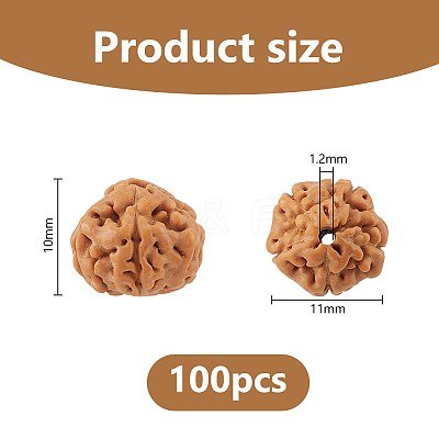 100Pcs Rudraksha Mala Beads FIND-DC0008-44B-1
