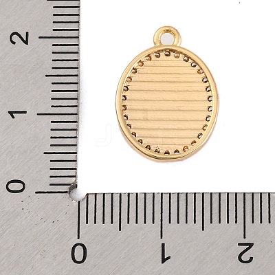 Brass Micro Pave Clear Cubic Zirconia Pendants KK-Z066-06G-02-1