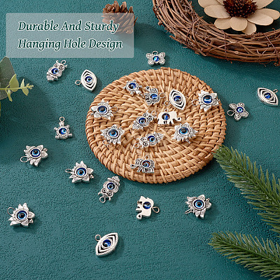 6Pcs Tibetan Style Alloy Pendant PALLOY-TA00004-1