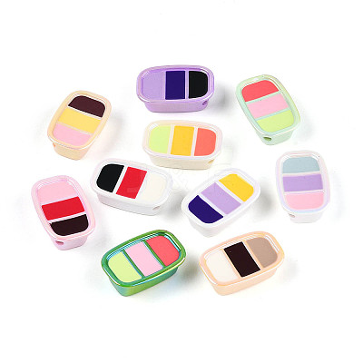 UV Plating Opaque Acrylic Beads OACR-N153-08-1