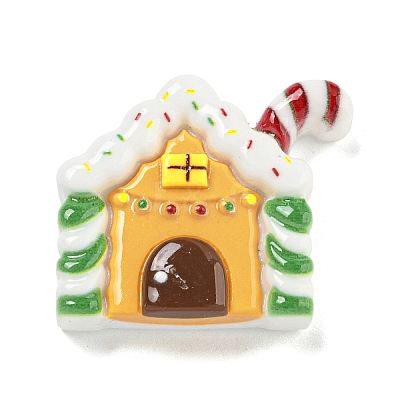 Christmas Opaque Resin Decoden Cabochons RESI-U006-05H-1
