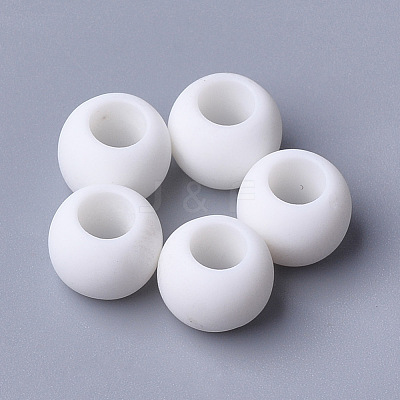 Opaque Acrylic European Beads SACR-T343-11-1