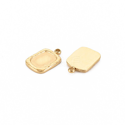 Ion Plating(IP) 304 Stainless Steel Pendant Enamel Settings STAS-N097-151LG-1