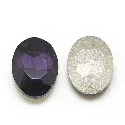 Pointed Back Glass Rhinestone Cabochons RGLA-T080-8x10mm-16-1