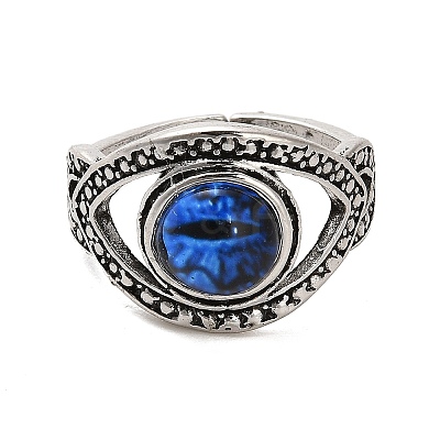 Alloy Open Cuff Rings RJEW-R140-02A-AS-1