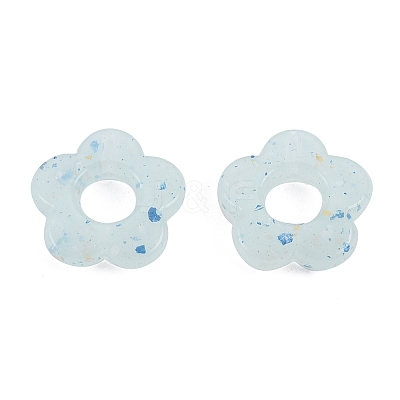 Marbled Stone Style Opaque Acrylic Beads LS-OACR-G009-06A-1