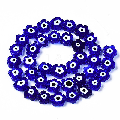 Handmade Lampwork Beads Strands X-LAMP-N023-002B-02-1