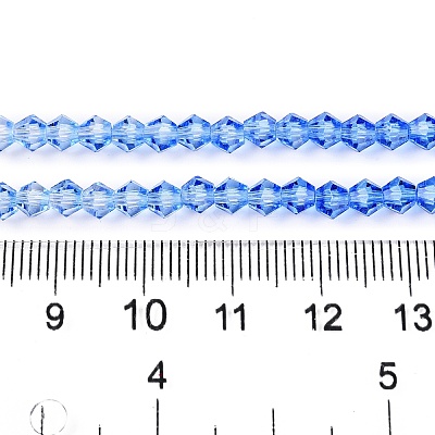 Gradient Color Baking Paint Glass Bead Strands LS-DGLA-A039-T6mm-A020-1