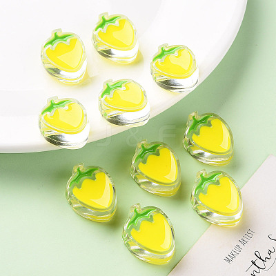 Transparent Enamel Acrylic Beads X1-TACR-S155-003H-1