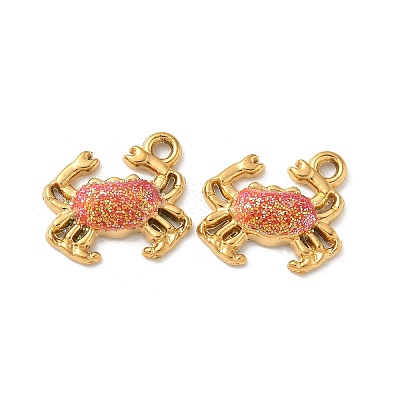 304 Stainless Steel Enamel Pendants STAS-I351-22G-04-1