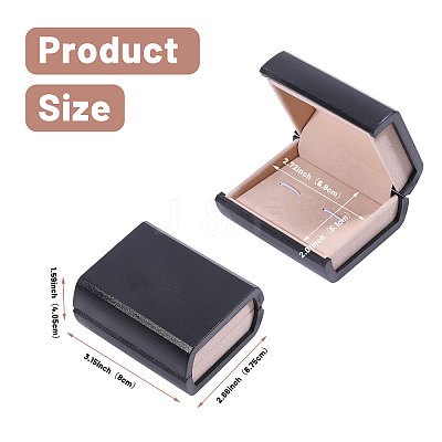 Book Shaped Plastic Gift Packaging Boxes for Cufflinks CON-WH0089-189-1