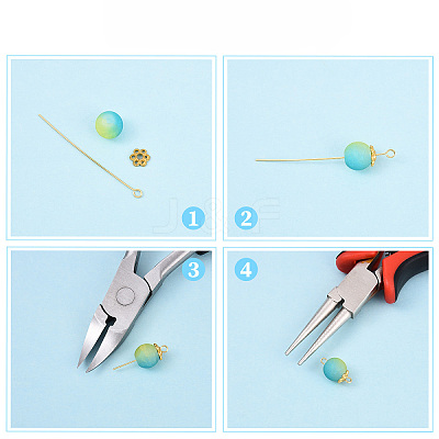 Brass Eye Pins KK-YW0004-04D-G-1