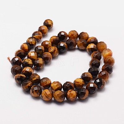 Natural Tiger Eye Beads Strands G-N0179-01-8mm-1