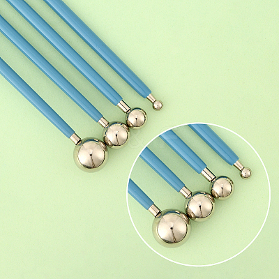 4Pcs Plastic Double Heads Modeling Clay Sculpting Tools Set TOOL-SP0001-08-1