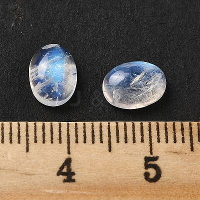 Natural Grade AA Rainbow Moonstone Cabochons G-L616-02A-1