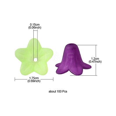 Transparent Acrylic Beads FIND-YW0001-68-1