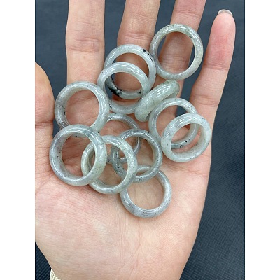Natural Labradorite Finger Rings WG8089A-02-1