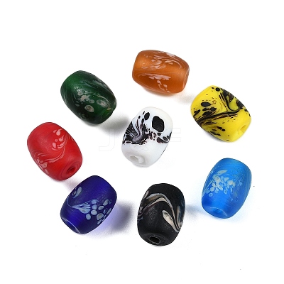 Opaque Handmade Lampwork Beads BLOW-D006-02-1
