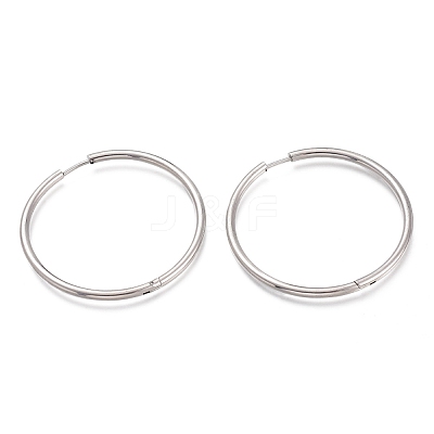 Tarnish Resistant 201 Stainless Steel Huggie Hoop Earrings EJEW-O095-02F-1