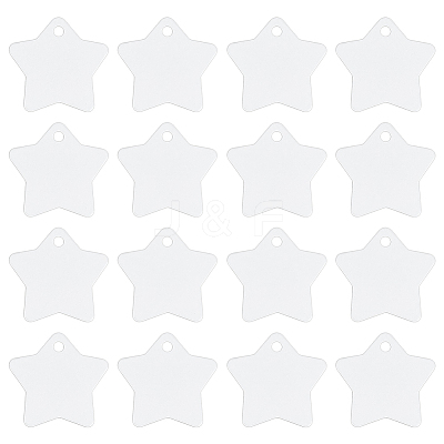 30Pcs Blank Double-sided Heat Transfer Aluminium Pendants DIY-BC0014-63B-1