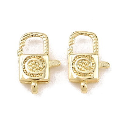 Brass Lobster Claw Clasps KK-B167-17G-1