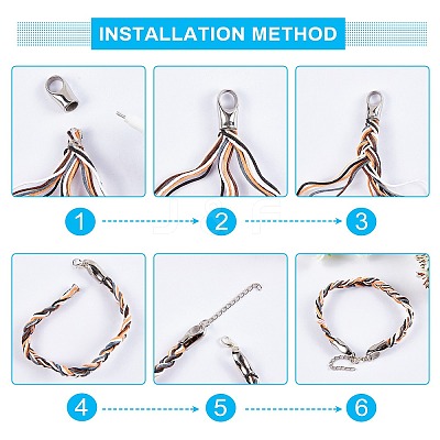Tarnish Resistant 304 Stainless Steel Cord Ends STAS-H153-08P-1