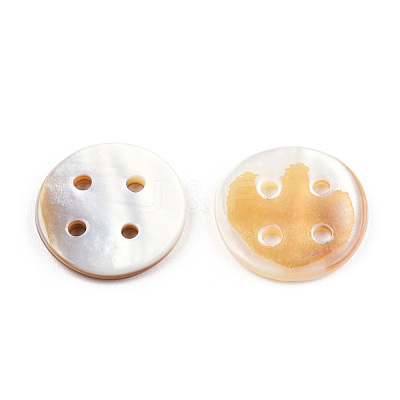 Natural Freshwater Shell Buttons SHEL-N032-216-1