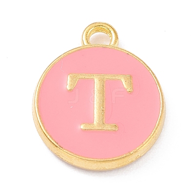 Golden Plated Alloy Enamel Charms ENAM-Q437-14T-1