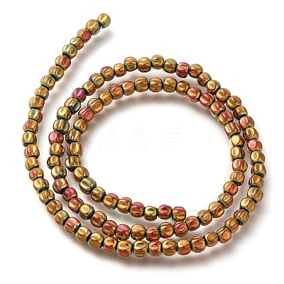 Electroplated Synthetic Non-magnetic Hematite Beads Strands G-C154-A01-01G-1